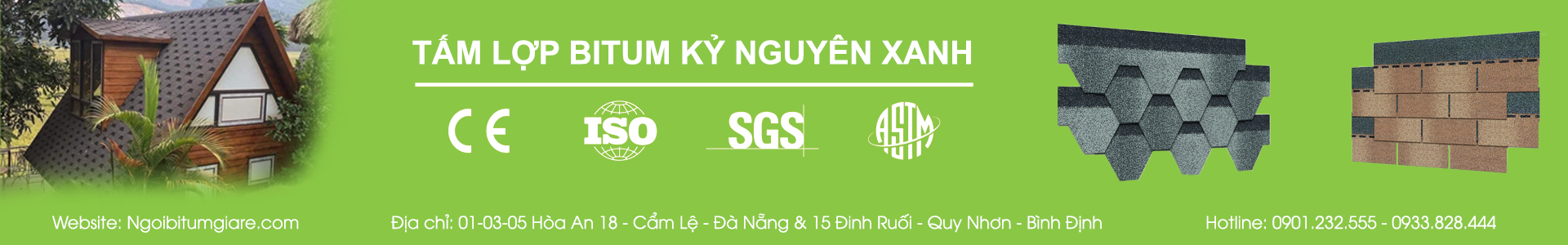 NGÓI BITUM DẠNG ĐỒNG PHẲNG - ERABITUM