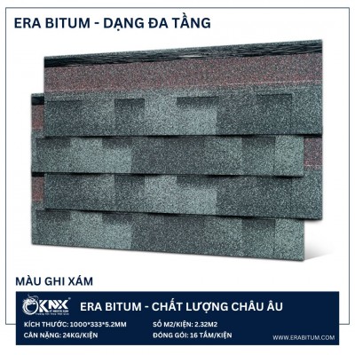 NGÓI BITUM ĐA TẦNG - GHI XÁM