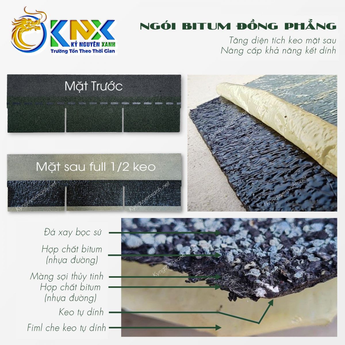tấm lợp bitum phủ đá